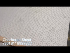 Placa xadrez de aço inoxidável em relevo 4 x 8 pés SUS304 SUS201 SUS202 para telhado